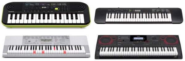 4 st Casio keyboards